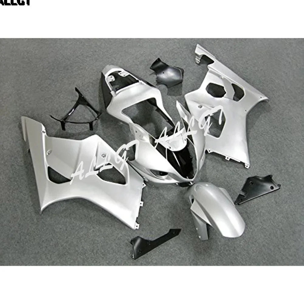 

Motorcycle Aftermarket ABS Injection Mold Silver Plastic Bodywork Fairings For Suzuki GSXR1000 K3 2003 - 2004