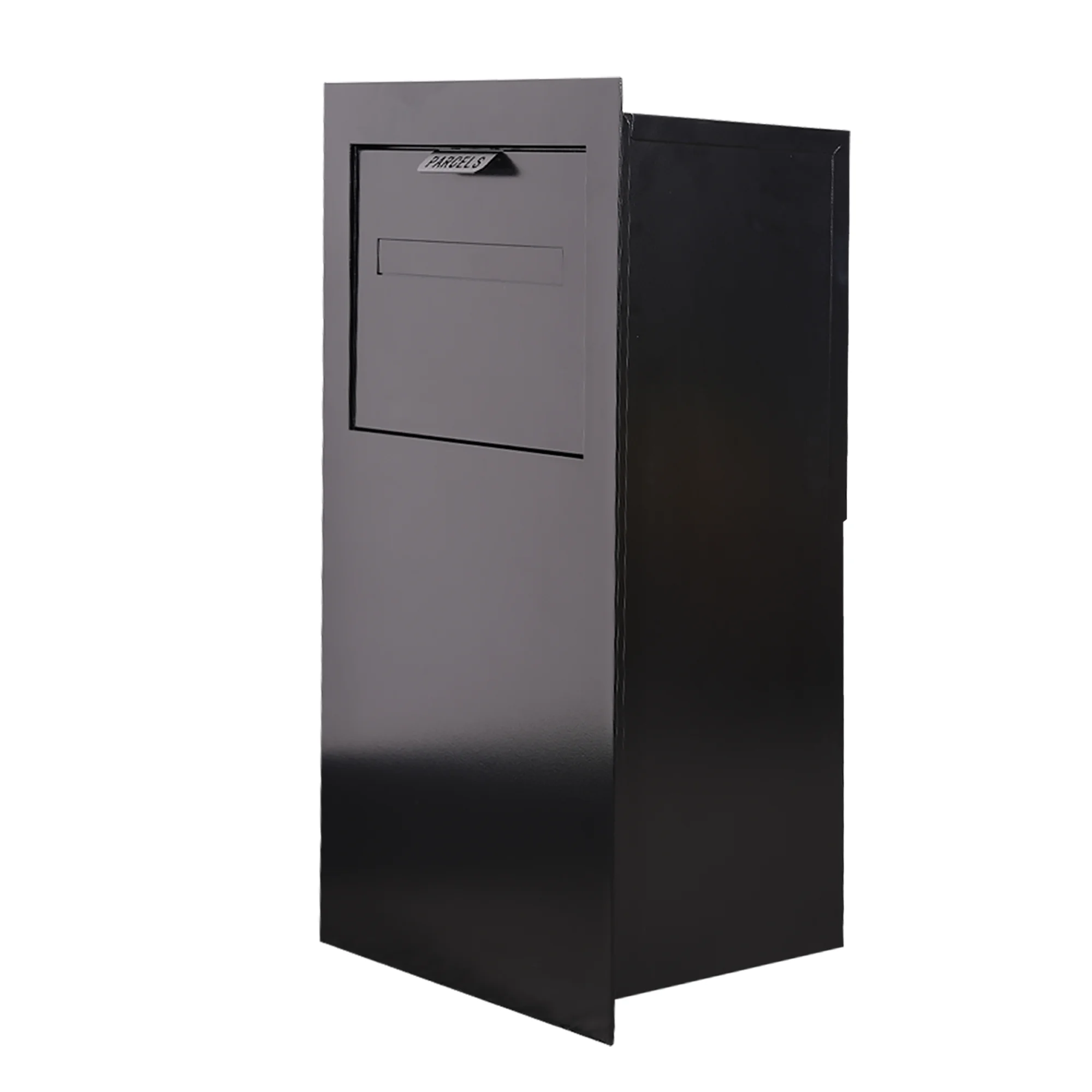 Lockable Metal Outdoor Parcel Mailbox Waterproof Durable Brick-in Extra Large Package Storage Box With Powder Coating For POST