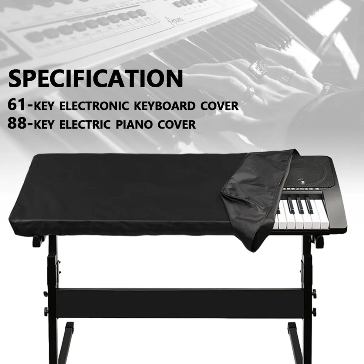 61/88 Key Electronic Piano Cover Dustproof Waterproof  Electronic Digital Piano Keyboard Cover Foldable Keyboard Storage Bag