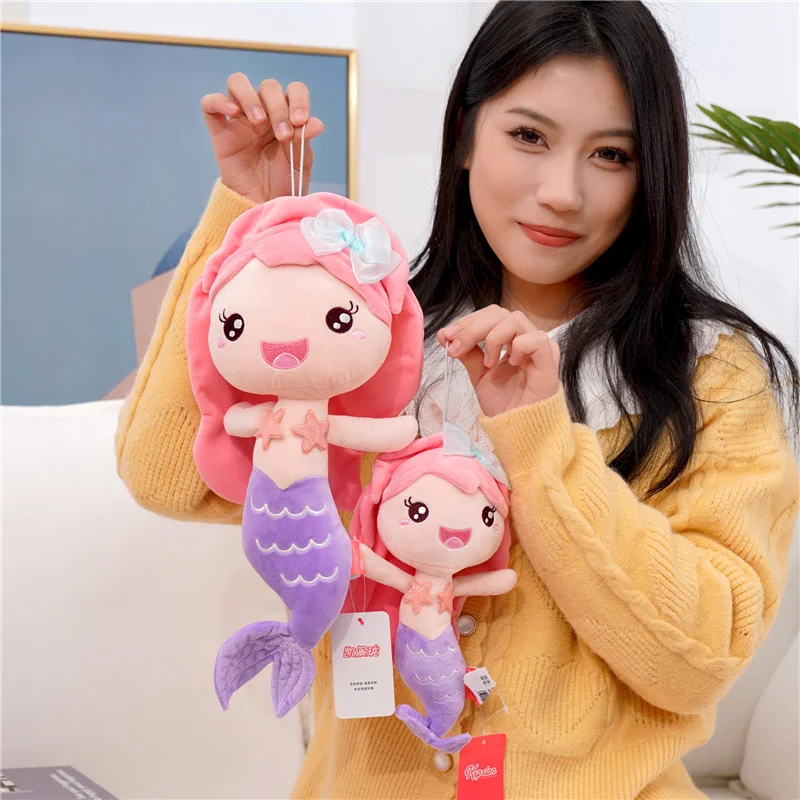 Quality Stuffed Doll Princess Style Mermaid Plush Dolls Best Gift Toys for Kids Girls Home Decor Birthday Present For Children