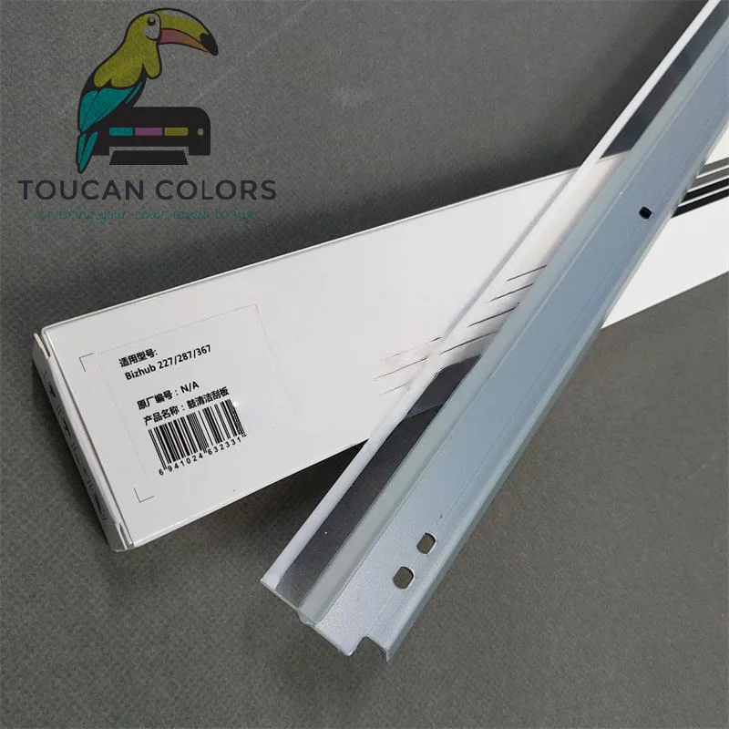 ToucanPrinter Drum Cleaning Blade for Konica Minolta Bizhub BH 227 287 367 536 Copier Parts-OEM Quality Rubber & Iron Material