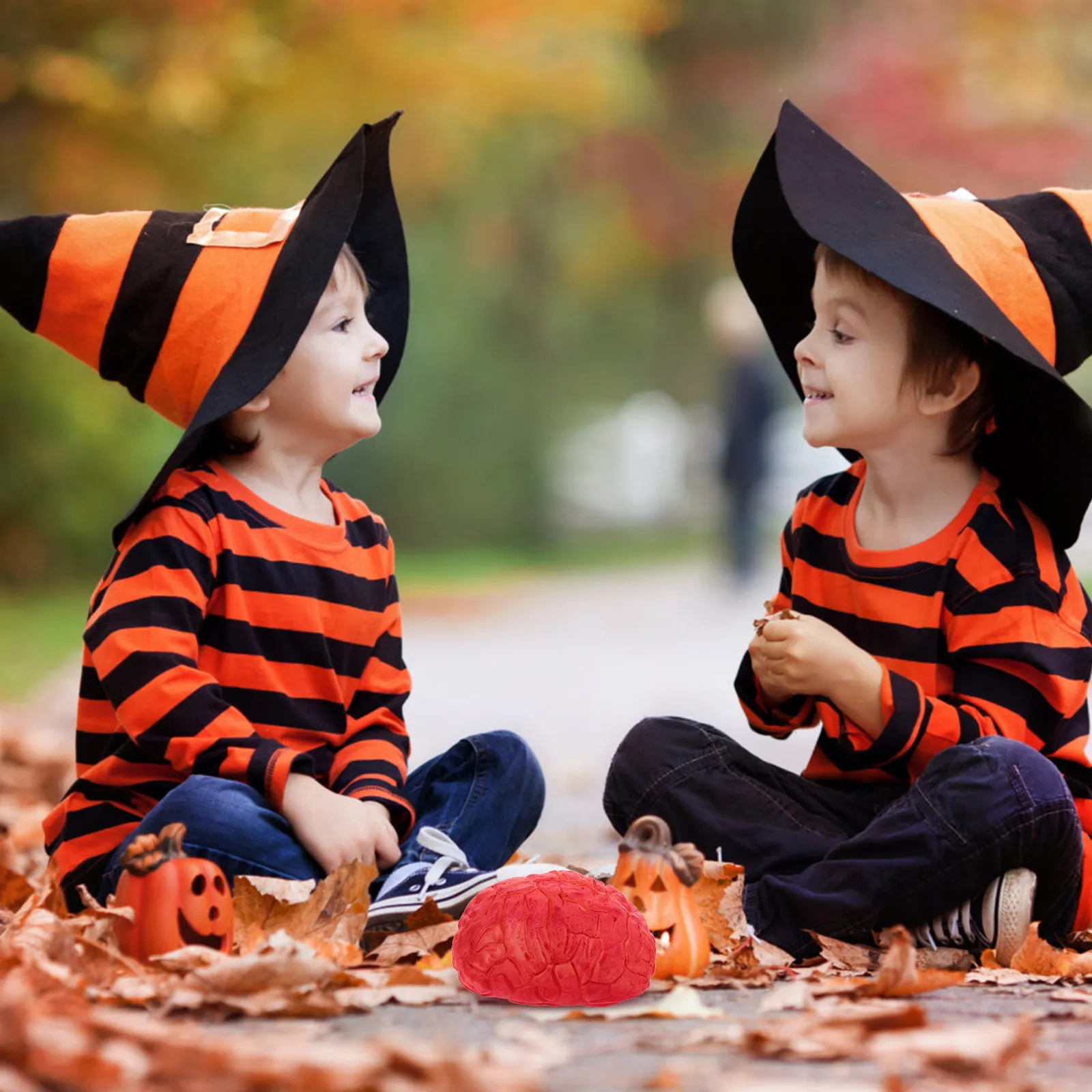 

1 шт. Реалистичный муляж человеческого мозга в натуральную величину, кровавый, для Хэллоуина, жуткие украшения, эффект ужаса, темно-красный