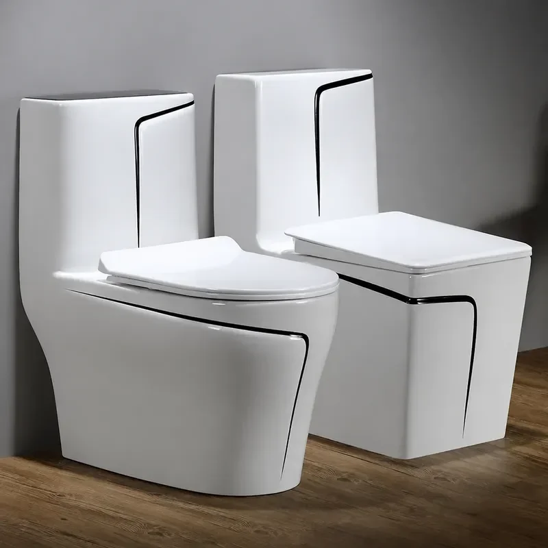 2026 Modern Simple One Piece Ceramic Toilet Household Siphon Floor Drain Silent WC Made in Guangdong