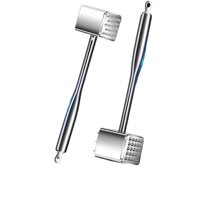 316 Stainless Steel Double‑sided Meat Tenderizer, Multi‑purpose, 2‑in‑1, Thickened for Labor‑saving Use, Meat Tenderizing Hammer