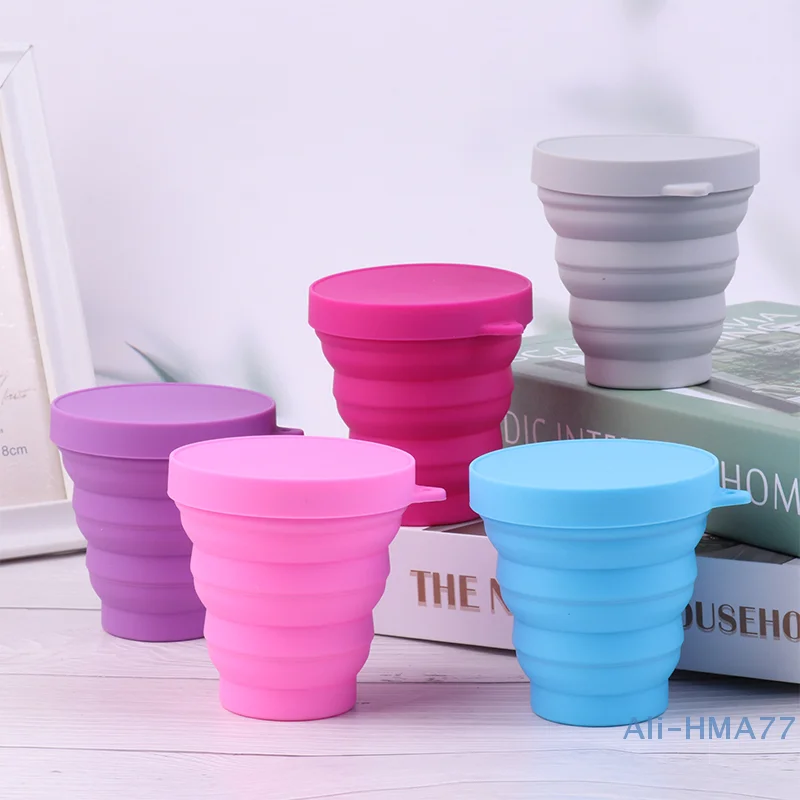 1PC Portable Menstrual Cup Collapsible Silicone Cup Sterilizing Cup Feminine Hygiene Product