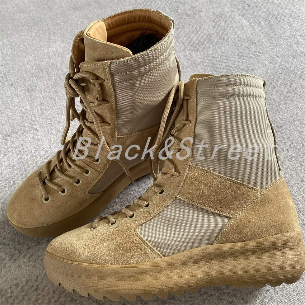 Black Street Handmade Quality Suede Real Leather Comfortable High Street new Season Boots