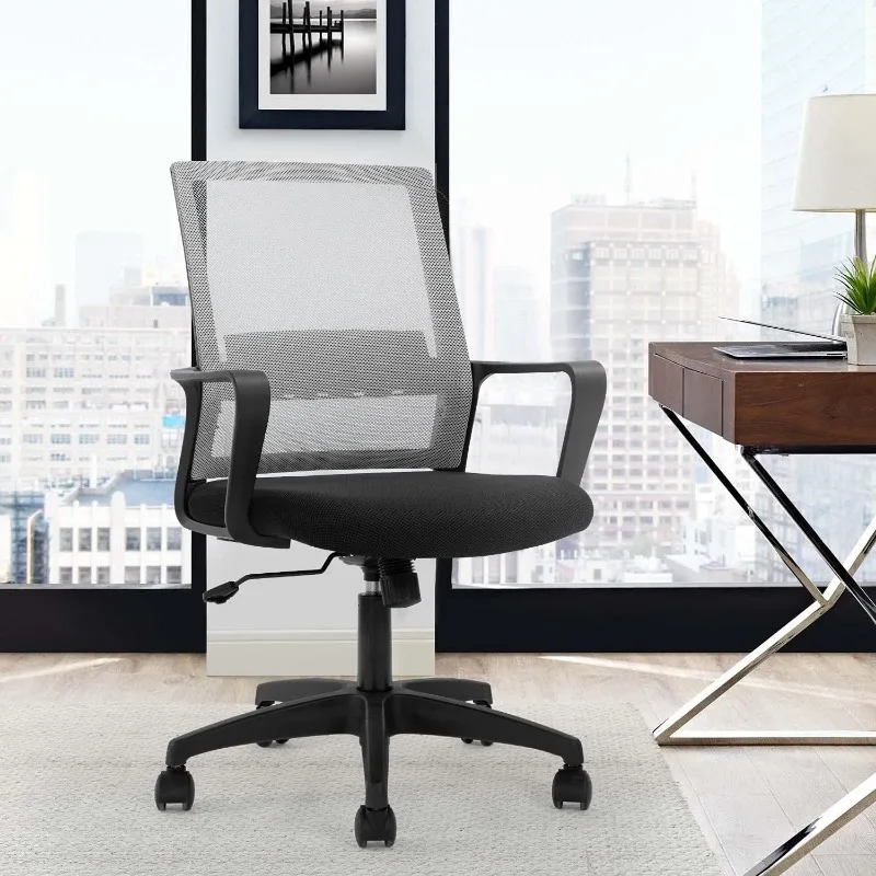 Office Ergonomic Desk Task Mesh Computer Mid-Back Mesh Home Office Swivel Modern Executive Chair