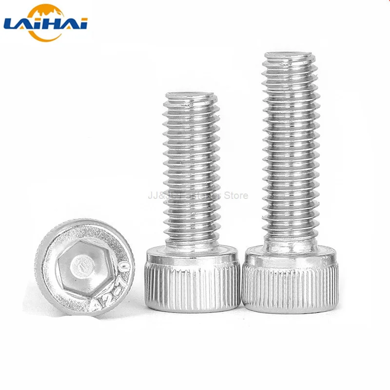 10pcs US Coarse thread UNC 1/4-20*L 304 A2-70 stainless steel Hex Hexagon Socket Cap Allen Head Screw Bolt Length = 5/16\