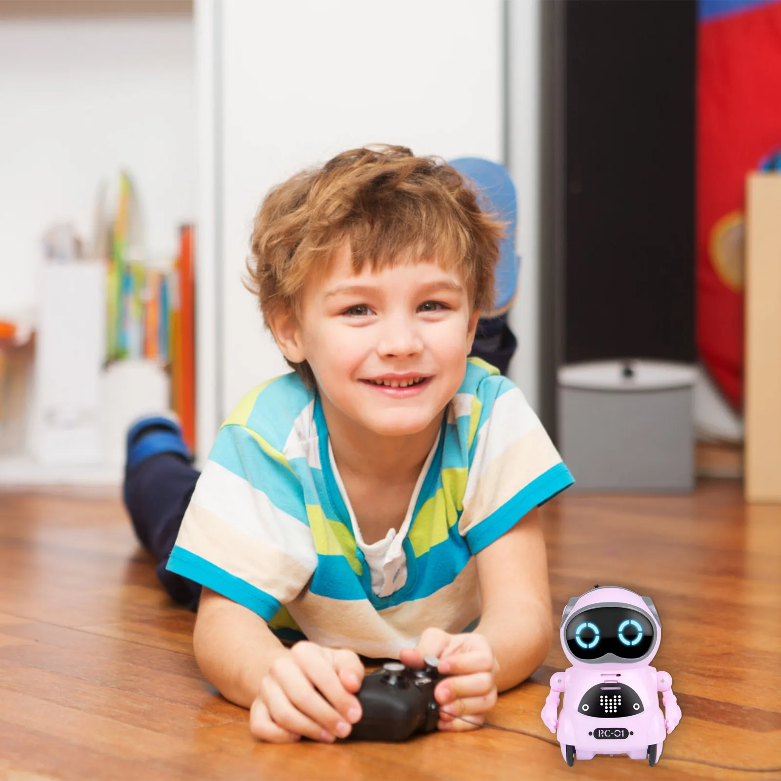 Talking Pocket Robot Toy Interactive Dialogue Voice Recognition Record Robot Toy for Children Montessori Educational Toy