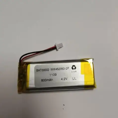 452050-2P 800MAh 4.2V 452050 402050 Polymer Lithium Li-po Rechargeable Battery