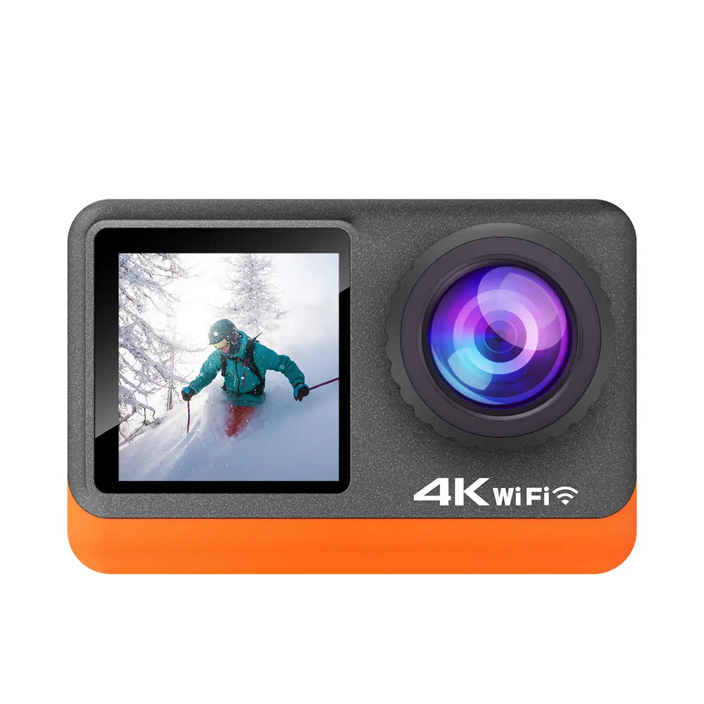 4K 30FPS WiFi Action Camera Ultra HD 16MP Dual Screen 2.0 IPS LCD 170° Wide Angle 30M Waterproof Go Sport Pro Helmet Video Cam