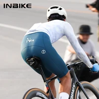INBIKE 2025 Men's Cycling Bib Shorts High-Waisted Breathable Biking Bicycle Bibs Pants MTB Cycling Clothing Man with Pockets 3