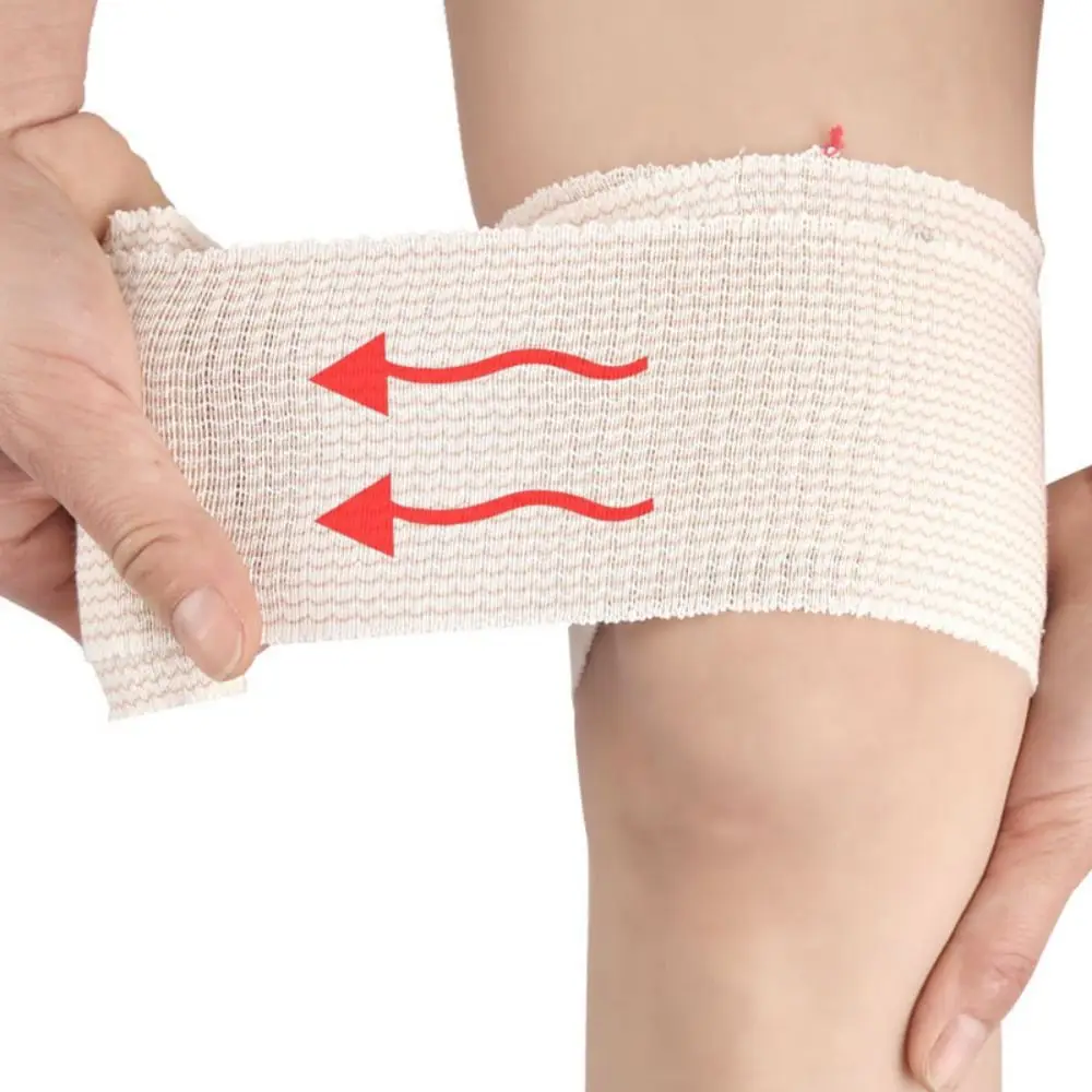 New Elastic Bandage Wrap Latex-Free Self-Closure Sports Compression Bandage Breathable Cotton Fixed Strap