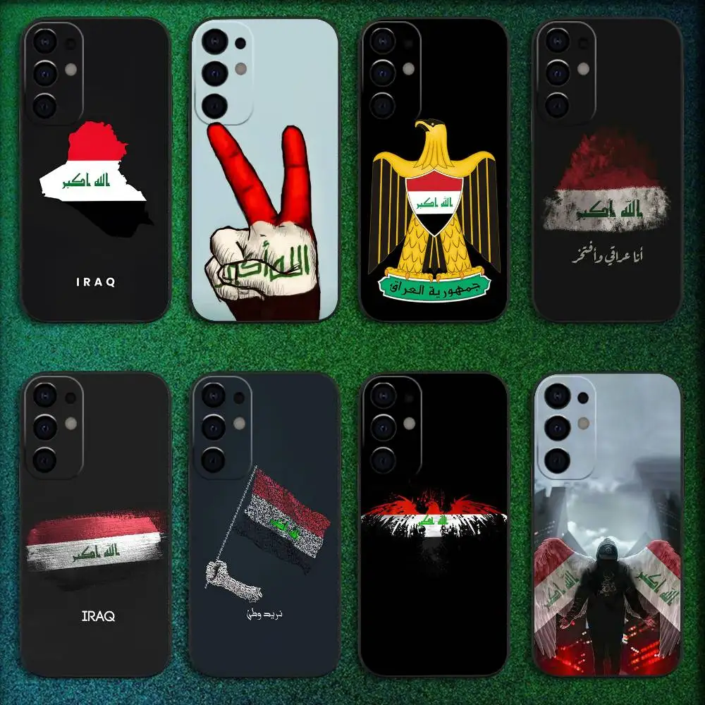 

Nation Iraq Flag Phone Case For Samsung S25,S24,S21,S22,S23,S30,Ultra,S20,Plus,Fe,Lite,5G Black Cover