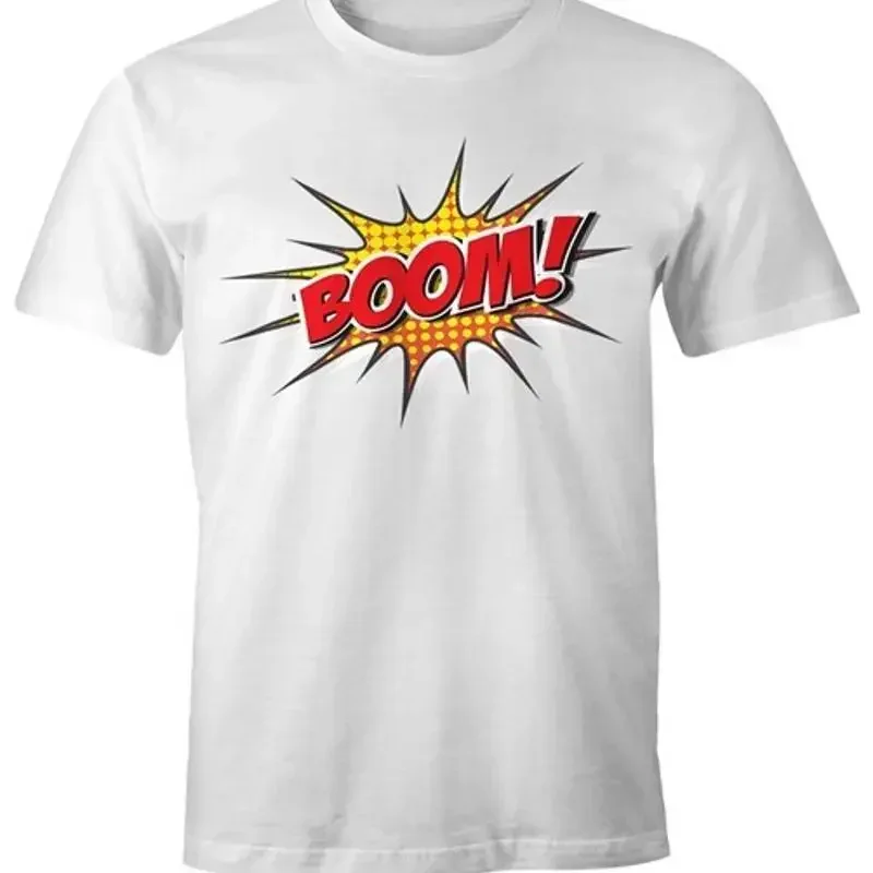 Mens Comic Boom Fun T-Shirt Moonworks®