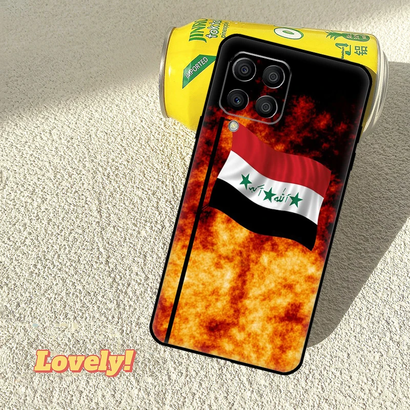 العراق العلم القضية لسامسونج غالاكسي M53 M16 M11 M21 M31 M35 M12 M13 M14 M15 M36 M56 M32 M52 M55 M34 M54 #3