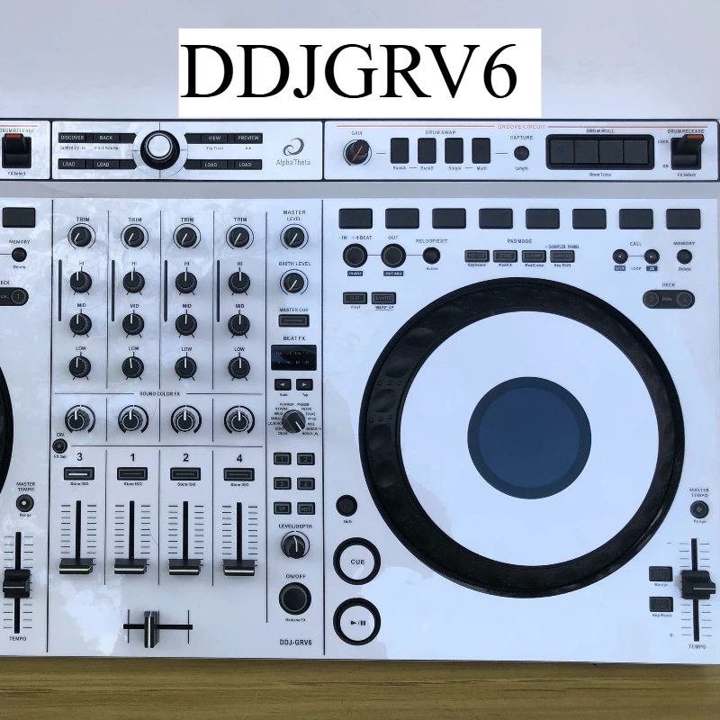 Not A Machine. Pioneer DDJGRV6 Controller Panel Fully Surrounded By Protective Film Sticker Customized Frosted PVC Thick Skin