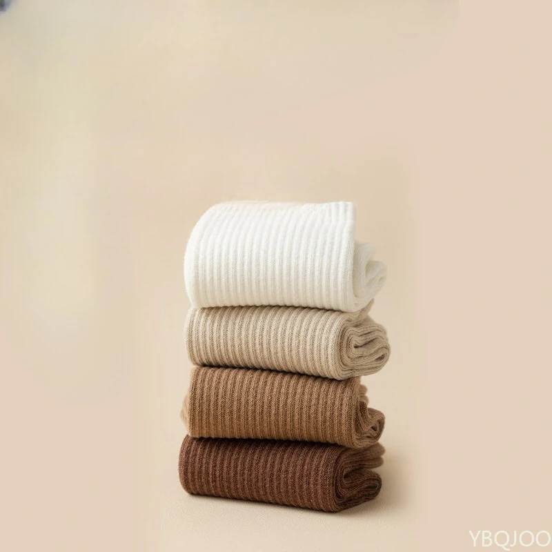 6 Paar Herren-Mid-Tube-Socken aus reiner Baumwolle, einfarbig, Herbst-Männer, Sport, geruchsdicht, antibakteriell, schweißabsorbierend, Herrensocken