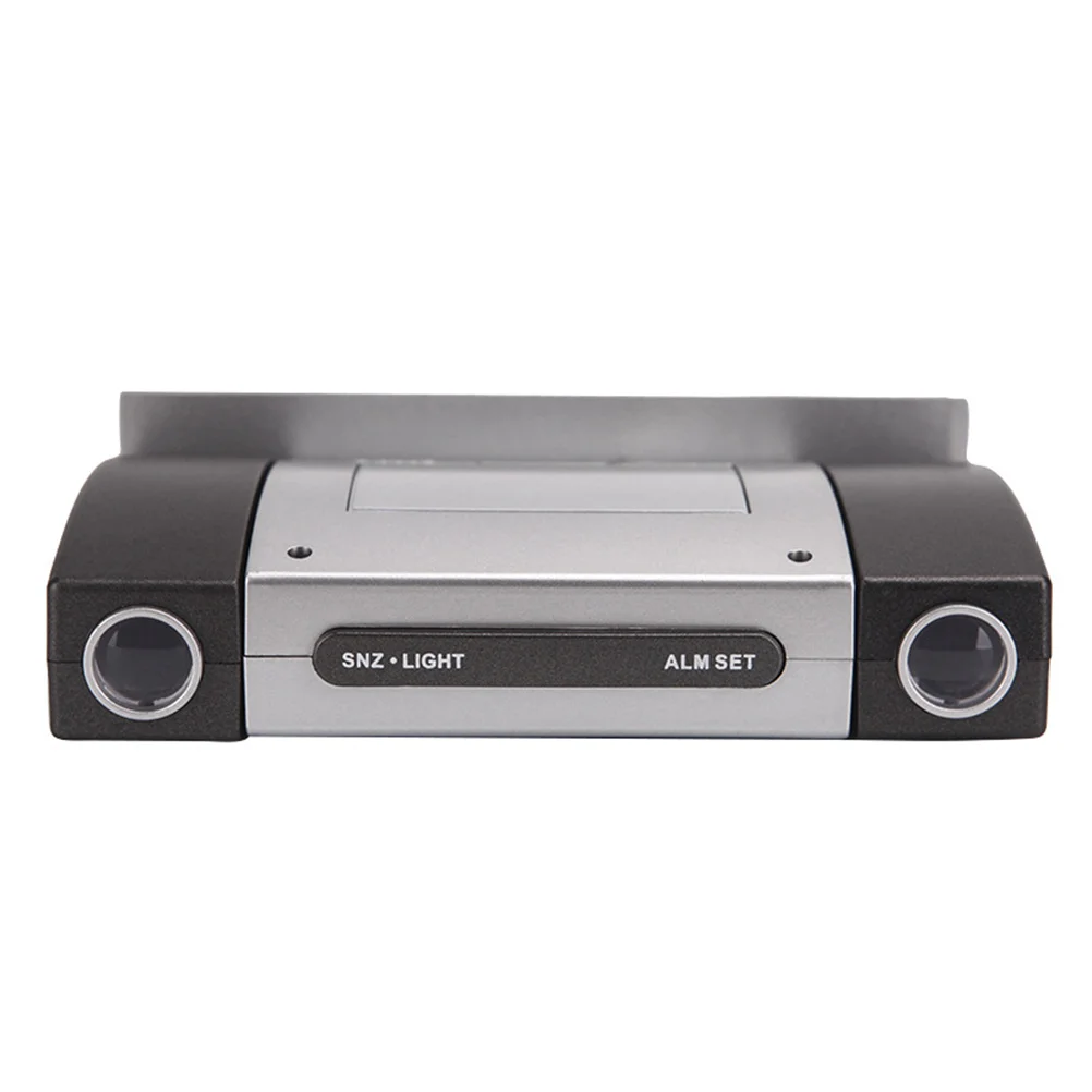 

Digital Clock With Temperature Time Projection Clear Lcd Display Silent Alarm Indoor Use 12/24 Hour Format