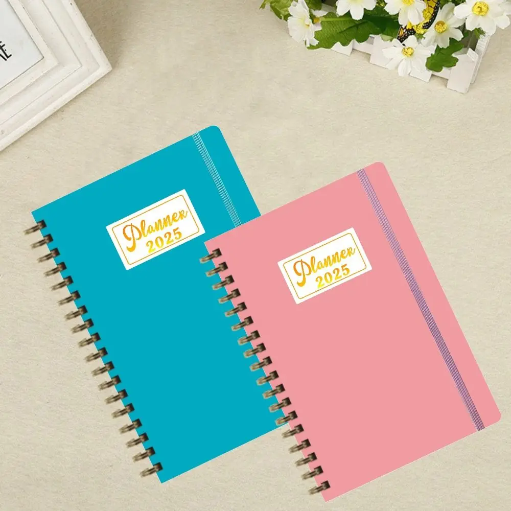 

English A5 Agenda Book 12 Months To Do List 2025 Schedule Planner Notepad Taking Notes Time Organizer Diary Writing Pads