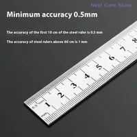 15-100CM Stainless Steel Straight Ruler Stationery Drafting Supplies Precision Double Sided Measuring Tool With Graduations 2