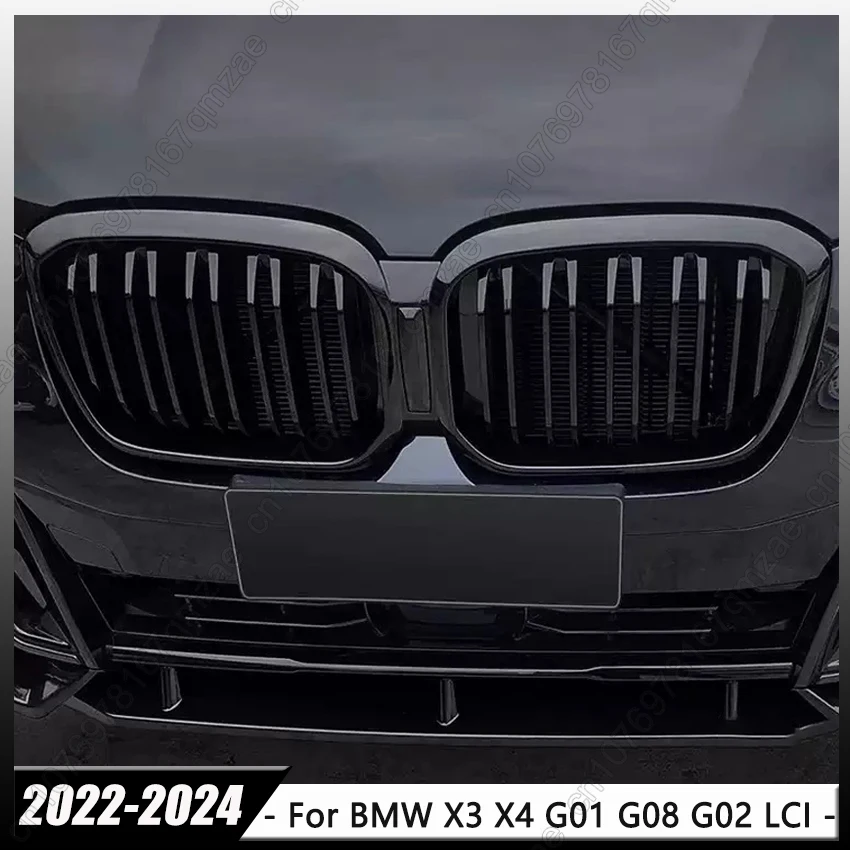 

Front Kidney Grille Grill Replacement Racing Grills Grilles Auto Grill Accessories For BMW X3 X4 G01 G08 G02 LCI 2022-2024