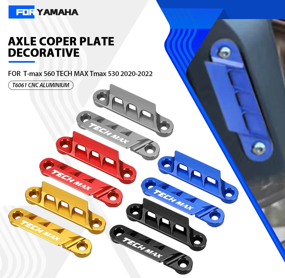 For YAMAHA TMAX 530 SX DX 2017-2022 560 TECHMAX 2020 2021 2022 Motorcycle Accessories Front Axle Coper Plate Decorative Cover