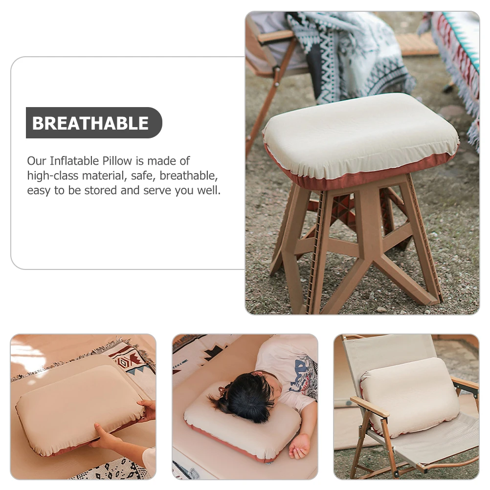 

Inflatable Camping Travel Pillow Ergonomic Cervical Spine Adjustable Height Portable Sleep Pillow Outdoor