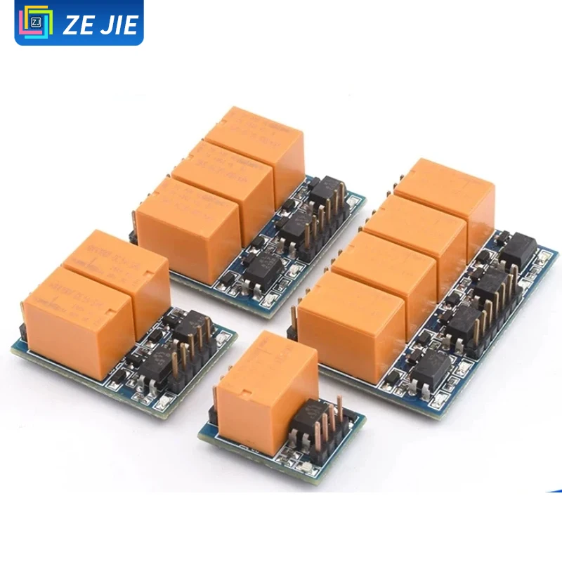 Small Relay Module, Optocoupler‑Isolated, Micro Trigger Control Switch, 3.3‑5V Supported