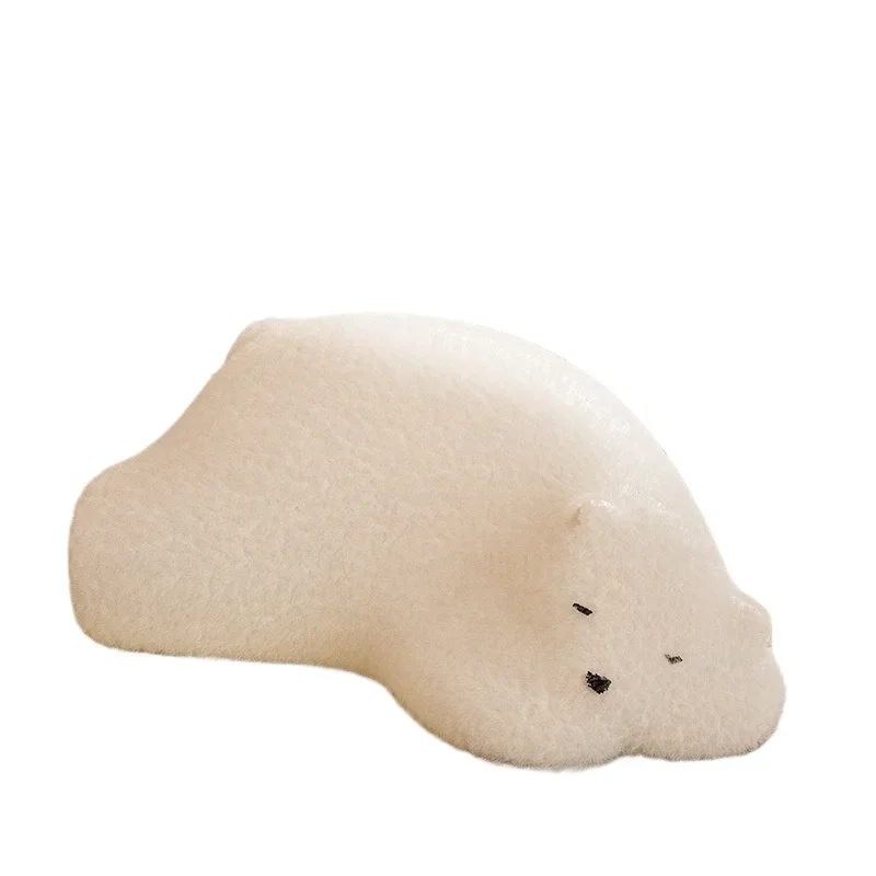 Lazy sofa lying down bear animal seat single sofa children's creative low stool living room Internet celebrity bear polar bear