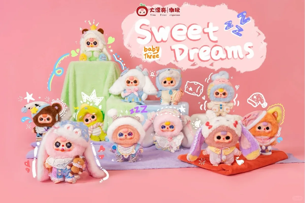 

New Baby Three Sweet Dream 400% 40cm Large Enamel Blind Box Kawaii Surprise Collectible Toy Trendy Gift for Children