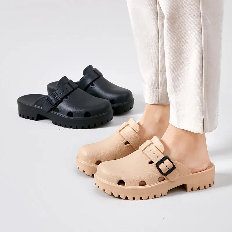 Summer Women Slippers Platform Sandals Outdoor Garden Shoes EVA Clogs Non-Slip Slides Comfortable Casual Soft Nurse Slippers