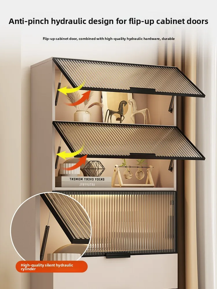 Z17-modern simple bookcase home balcony storage cabinet floor-to-ceiling window sill storage cabinet