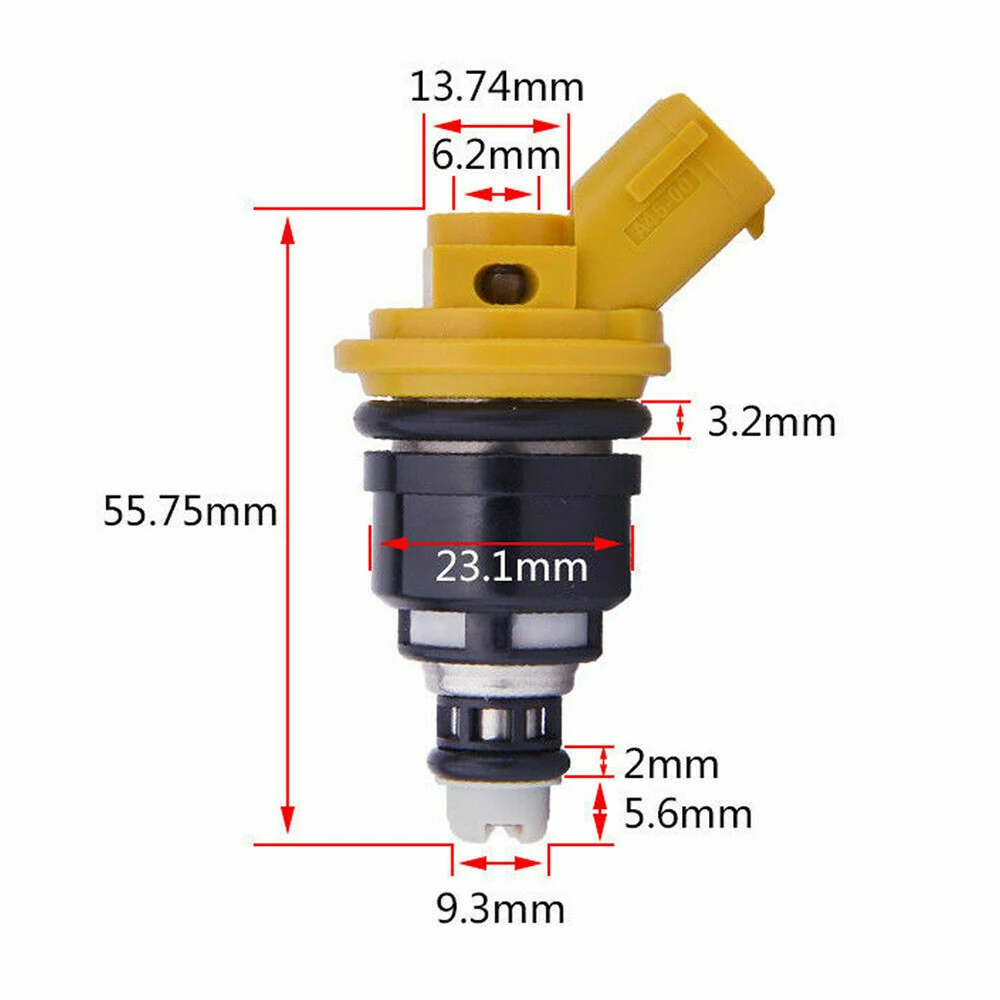 4Pcs Fuel Injector 16600-AA170 For Subaru Legacy Forester Impreza 2.5L 2004-2012