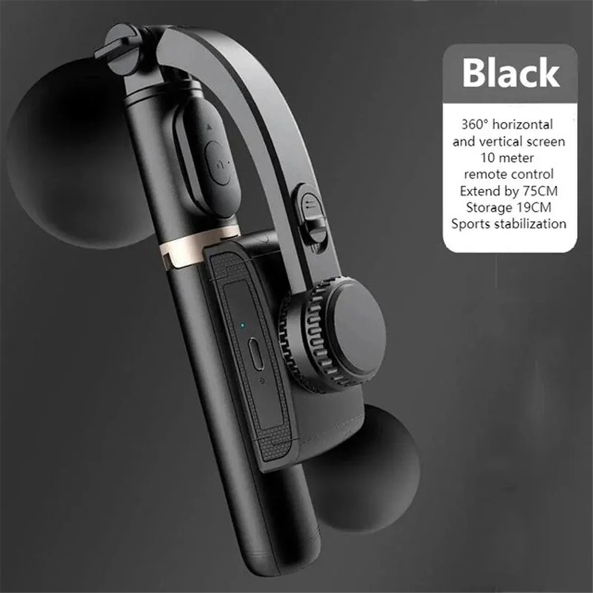 Handheld Gimbal Stabilisateur Selfie Stick Smartphone Action Kameralar Bluetooth Tripod