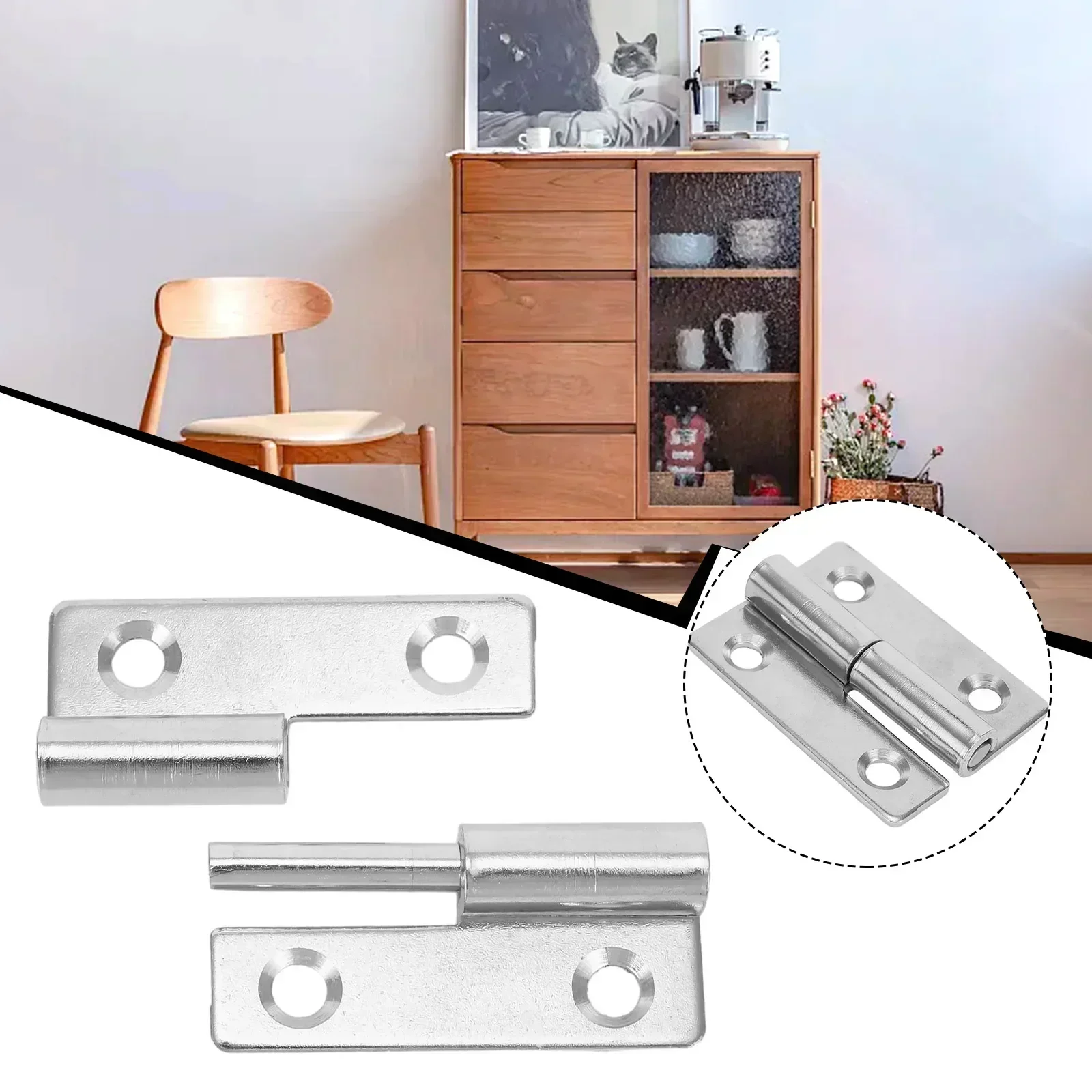 Detachable Flag Shape Hinge Stainless Steel Hinge Hinge Door Hinges Hinge Hardware Home Improvement Removable Bathroom