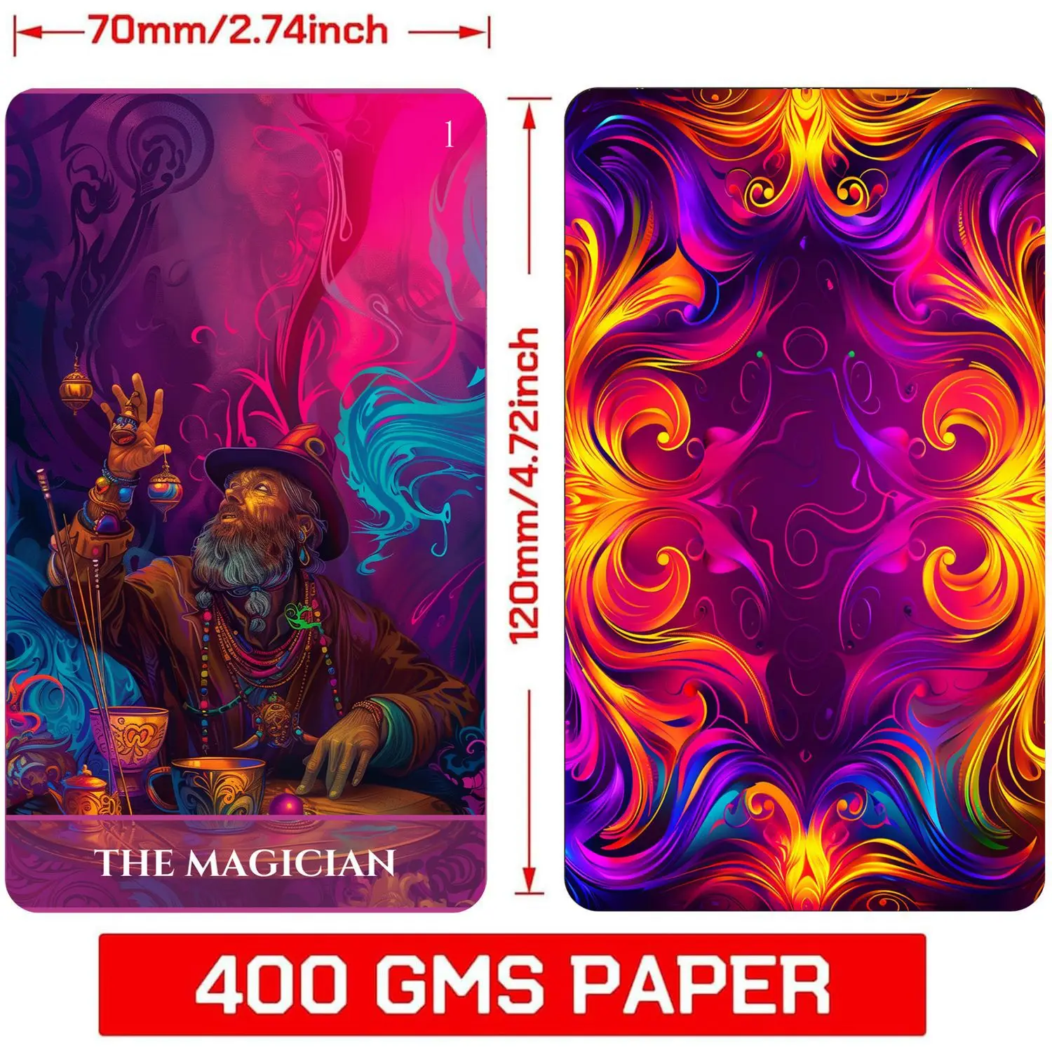 Picture 3: 78 Card Luminous Arcana Tarot Deck,  Perfect for Wisdom, Creativity, and Awakening Readers, Card Game for Insight