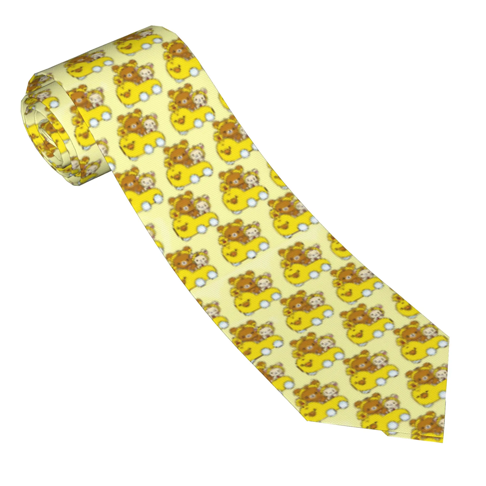 Rilakkumas Cartoon Neckties Unisex 8 cm Slim  Classic Neck Tie  for Men Shirt Accessories Gravatas Wedding Accessories Gift