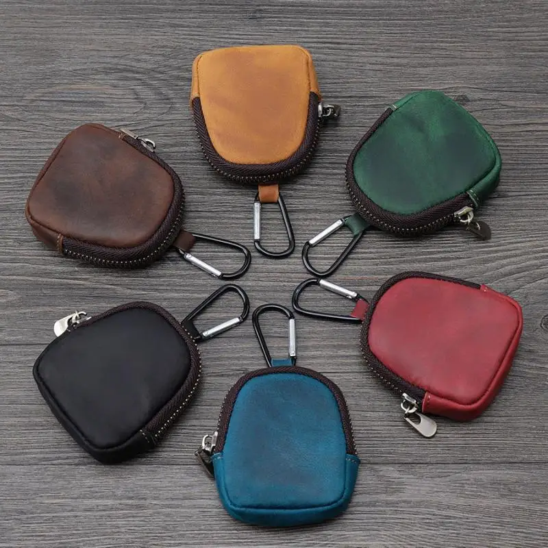 1PCS Men Coin Purses Pouch Bag Keychain Tactical EDC Pouch Key Wallet Holder Zipper Pocket Outdoor Key Bag