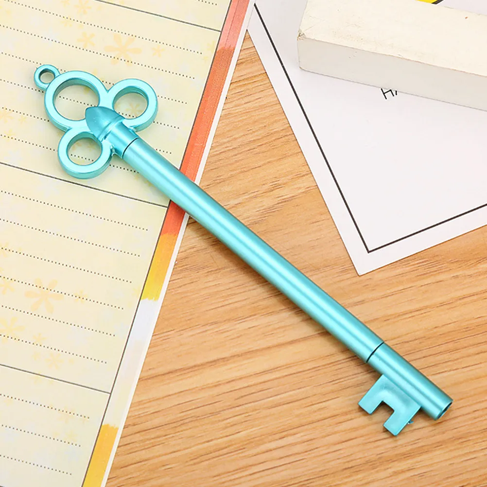

12Pcs Vintage Key Shaped Gel Pens 0.5mm Fine Tip Smooth Writing Office School Stationery Gift Set for Students Teachers Artists