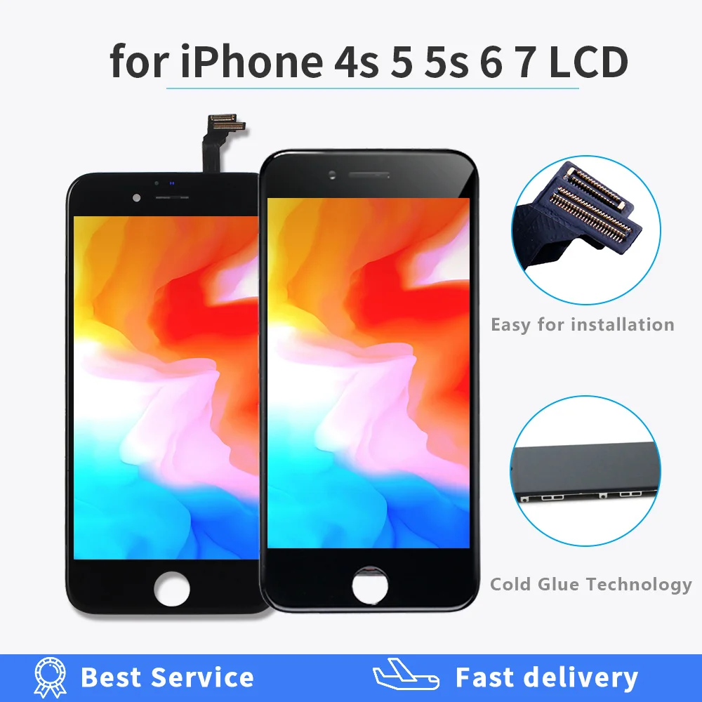 Incell LCD For iphone X XR XS 11 12 Pro Max Display Screen Replacement With 3D Touch Digitizer Assembly For iphone 6 6S 7 8 Plus