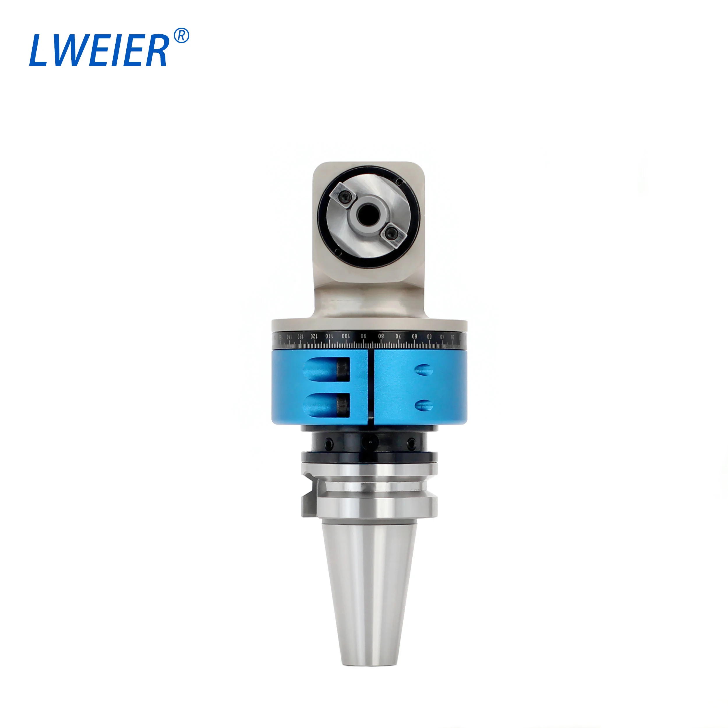 Cabeça de fresagem micro transversal leve BT40 HSK63A lateral com cabeça de ângulo de saída bidirecional para fresadora