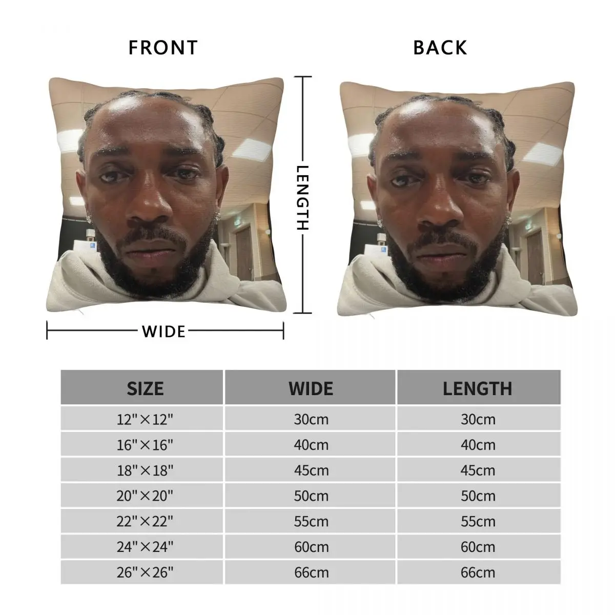Black Hippy Kendrick Lamar Square Pillowcase Polyester Linen Velvet Printed Zip Decorative Pillow Case Bed Cushion Cover 18