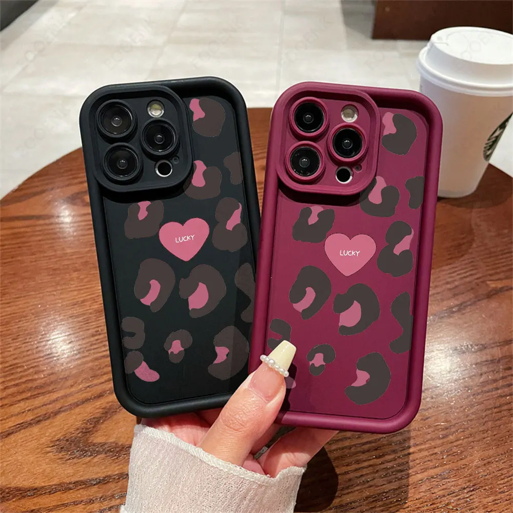 Lucky Cow pattern Soft Case For iPhone 1514 Pro Max 13 12 11 Pro Max 7 8 XR X XS SE Mini 2022 Shockproof Silicone Phone Cover