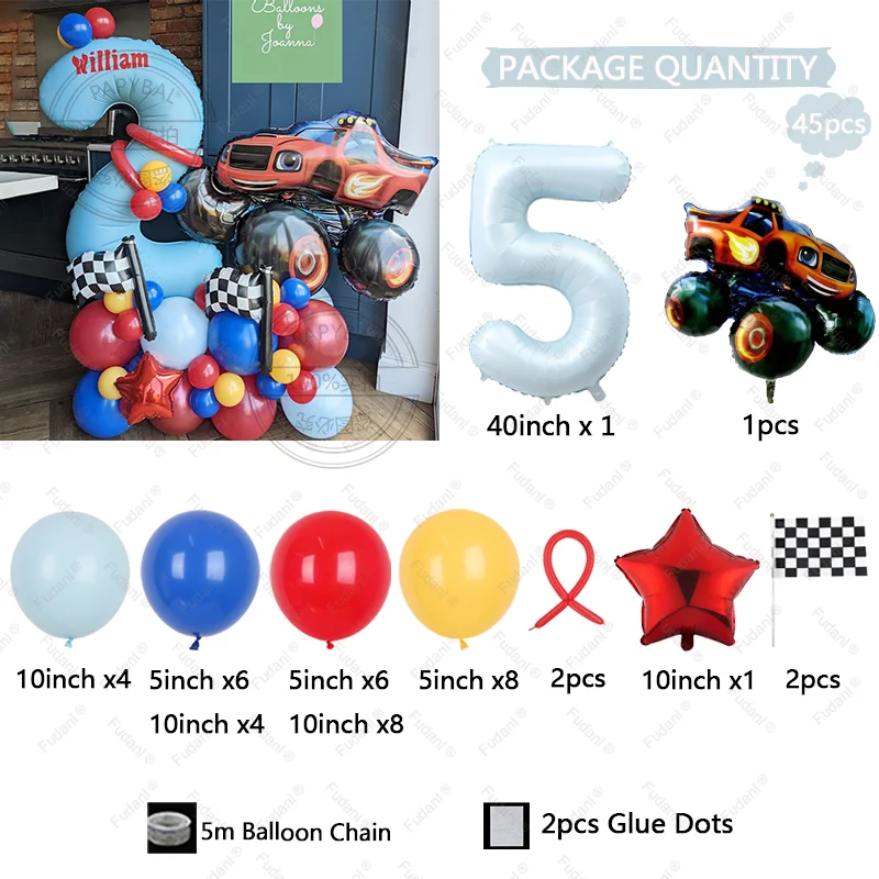 45 قطعة الحريق الوحش موضوع حفلة عيد ميلاد الديكور الأولاد المفضلة لعبة استحمام الطفل لوازم الهيليوم Globos الجنس تكشف
