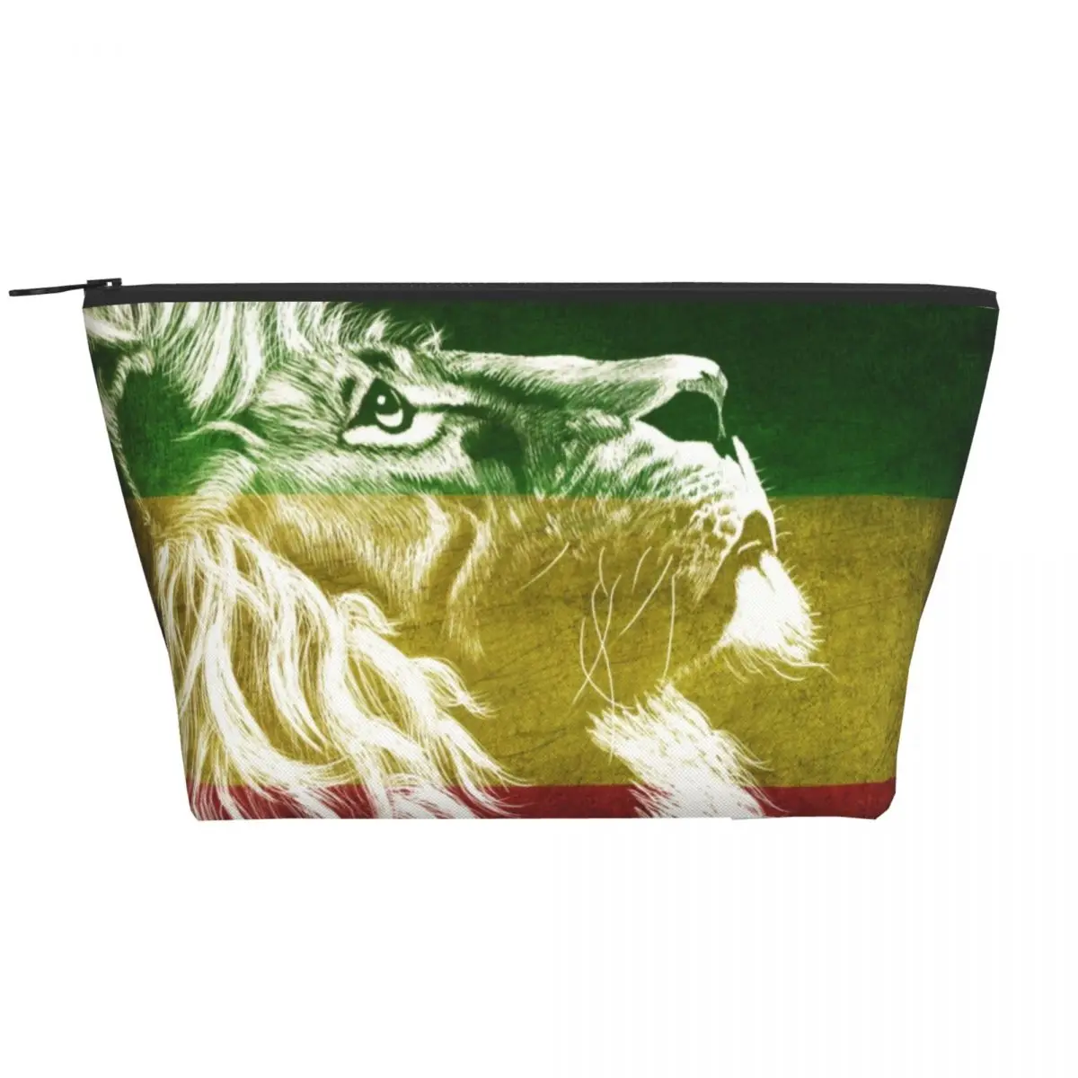 King Of Judah Rastafarian Rasta Lion Travel Toiletry Bag Jamaica Flag Jamaican Proud Makeup Cosmetic Organizer Storage Dopp Kit