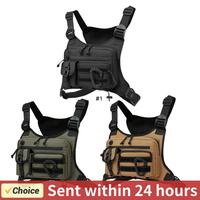 Outdoor Trendy Functional Backpack Large Capacity Multifunctional Vest Chest Bag Multi Pocket Nylon Hunt Vest Bag Work Backpack
