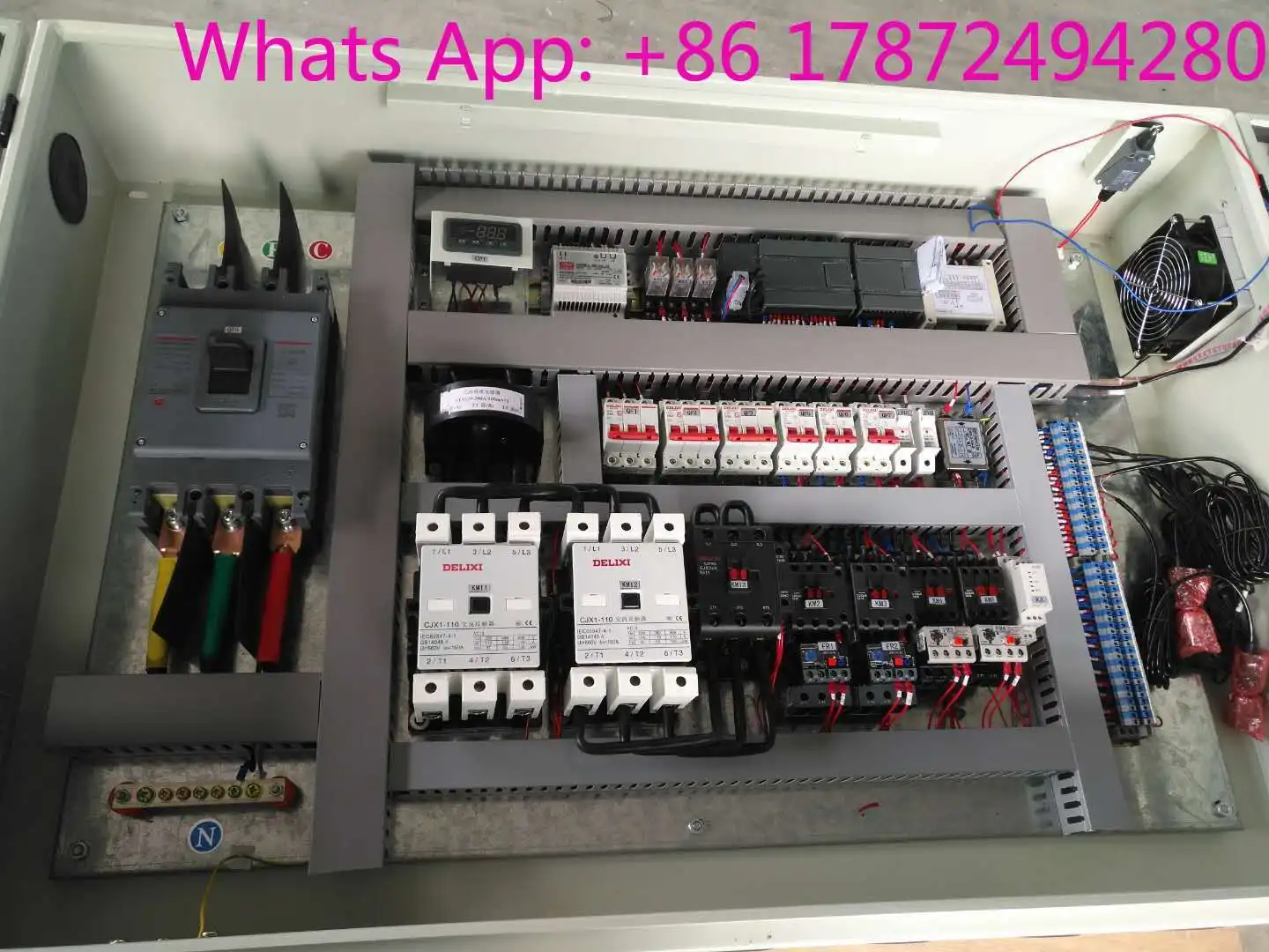 3 Phase Electrical Enclosure, Steel Metal Wall Mount MCB Power Distribution Box for Outdoor & Cold Room