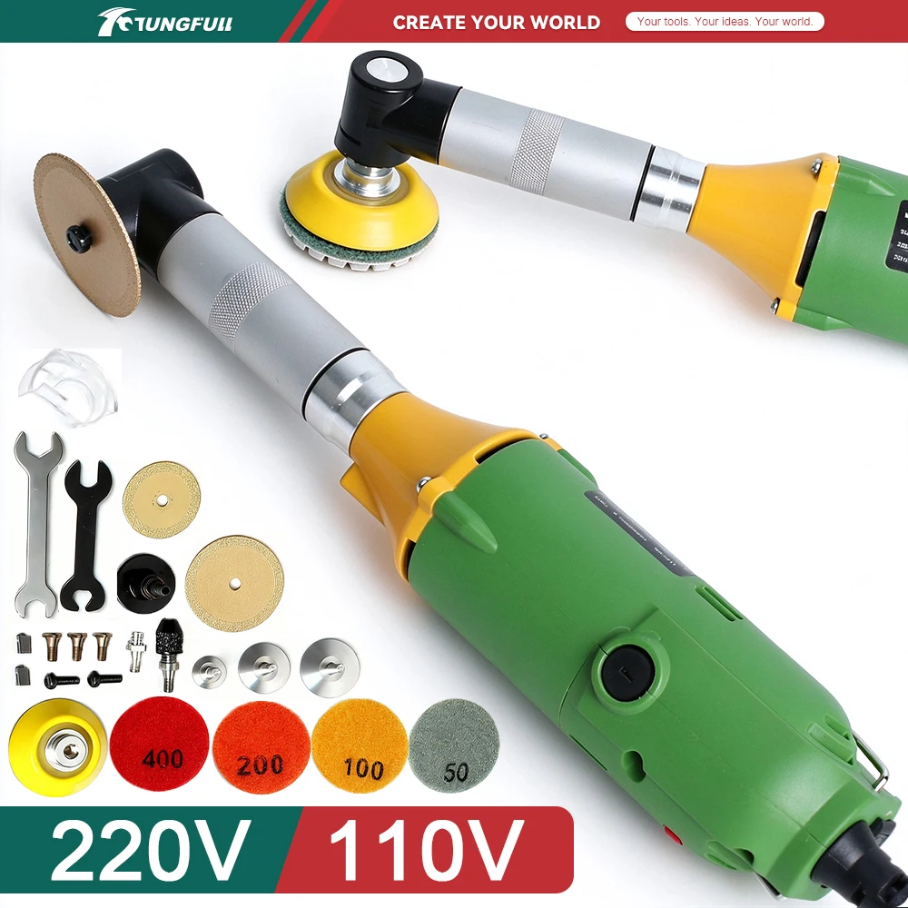 Ceramic Tile Beauty Sewing Tool 110V 220V 15000RPM 6 Gear Electric Straight Grinder Micro Angle Grinder Sander Polisher Cutter