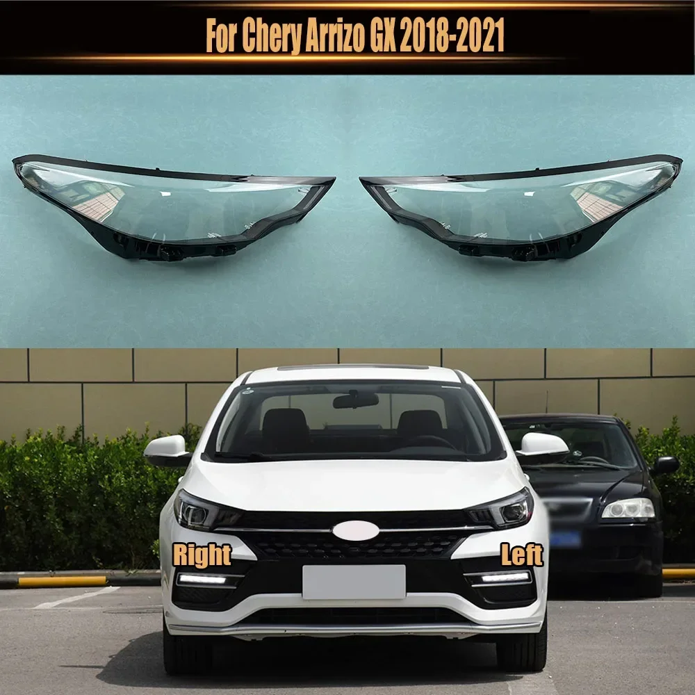 

For Chery Arrizo GX 2018-2021 Headlight Cover Transparent Lamp Shade Headlamp Shell Lens Replace Original Lampshade Plexiglass